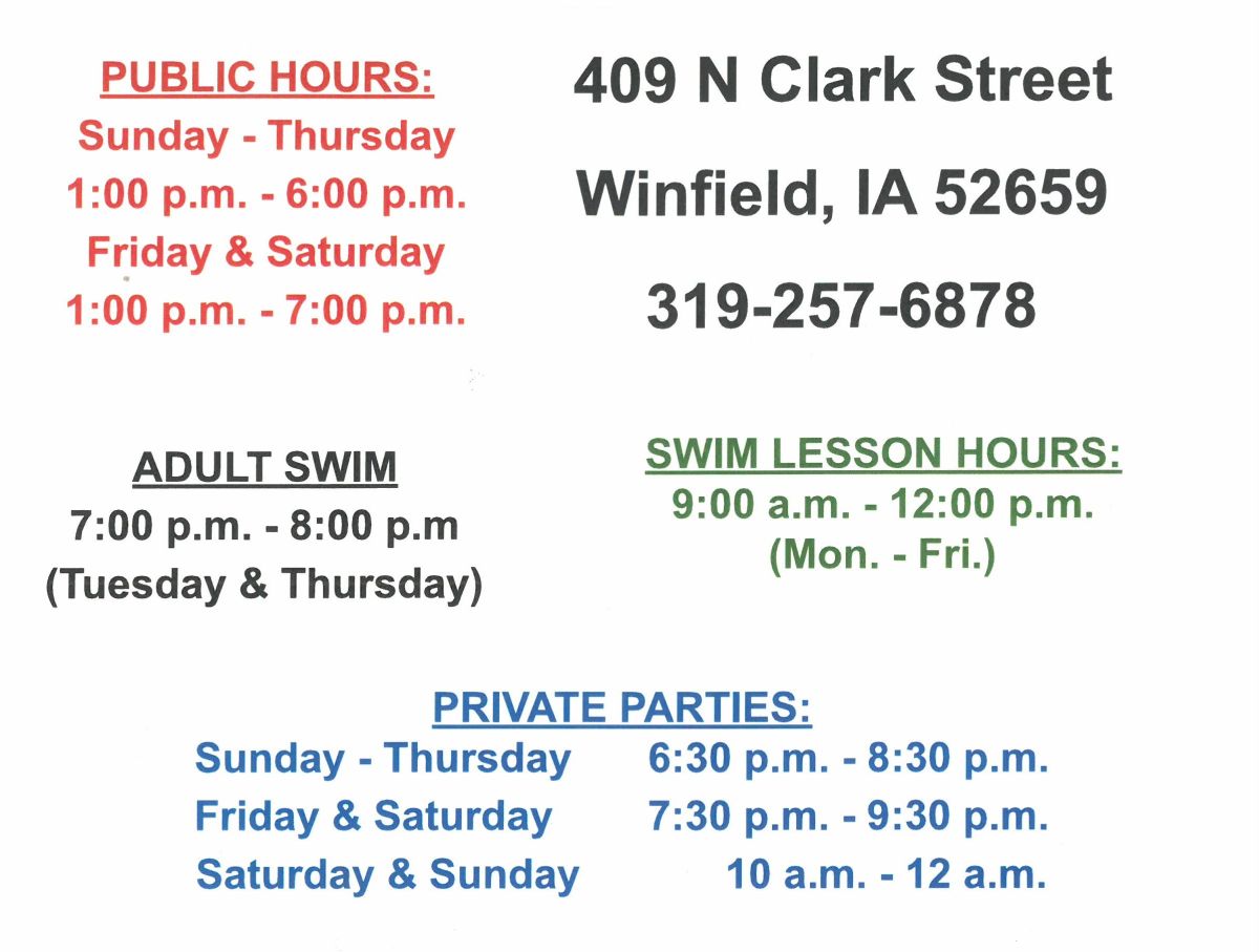 General Pool Information 