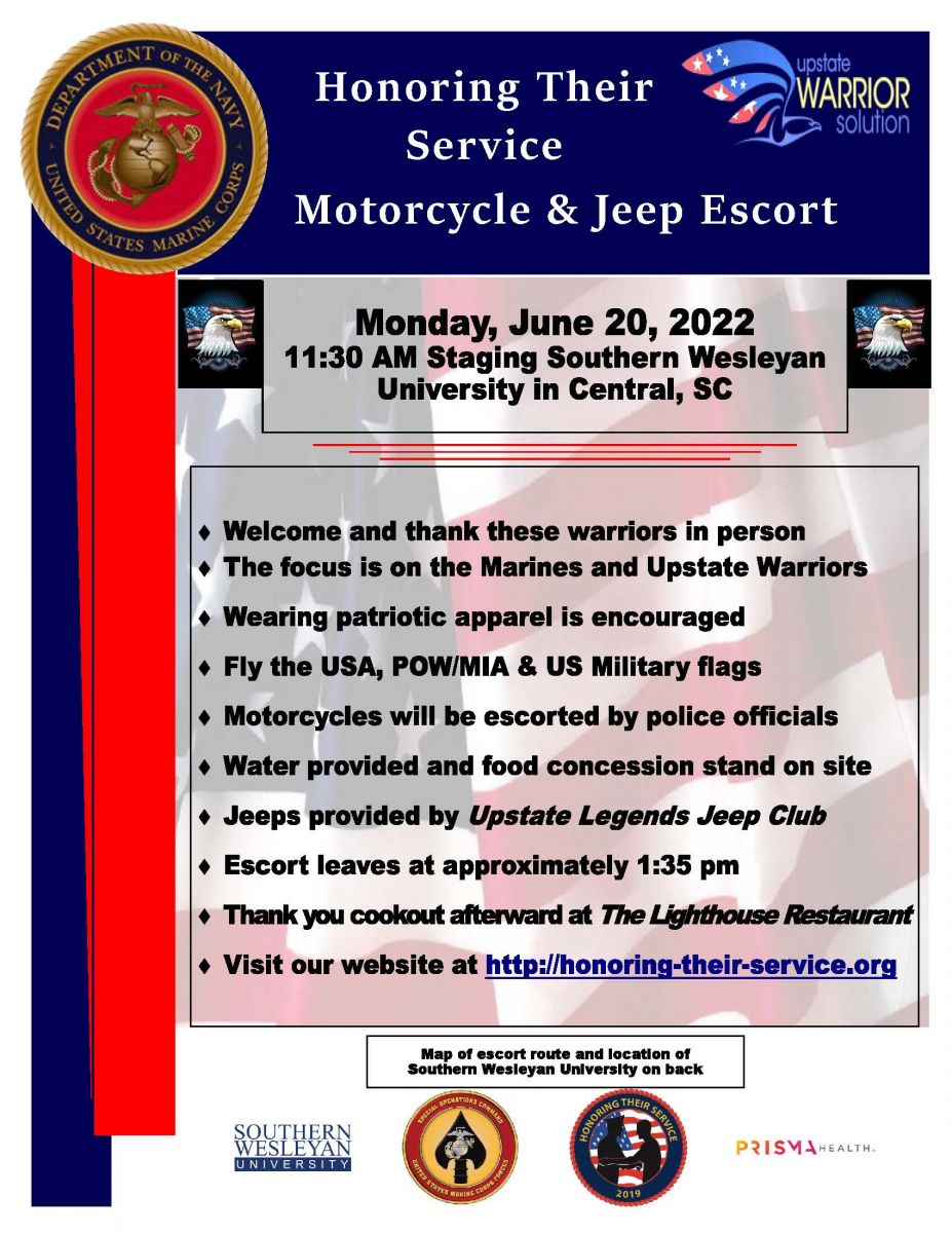 Motorcycle & Jeep Escort