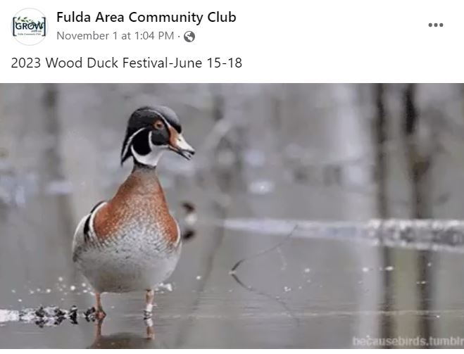 Calendar of Events City of Fulda Minnesota