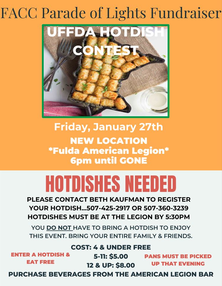 Calendar of Events City of Fulda Minnesota