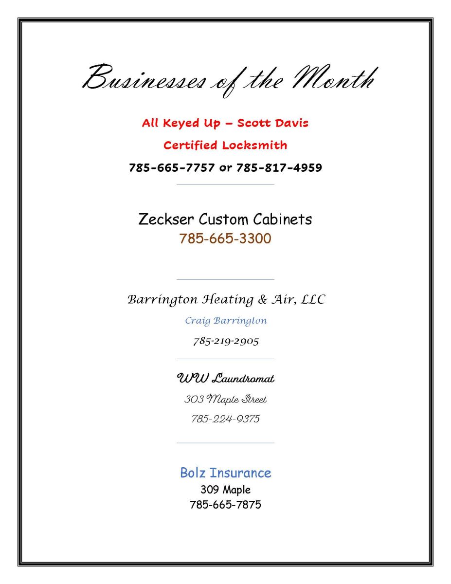 Business of the Month May