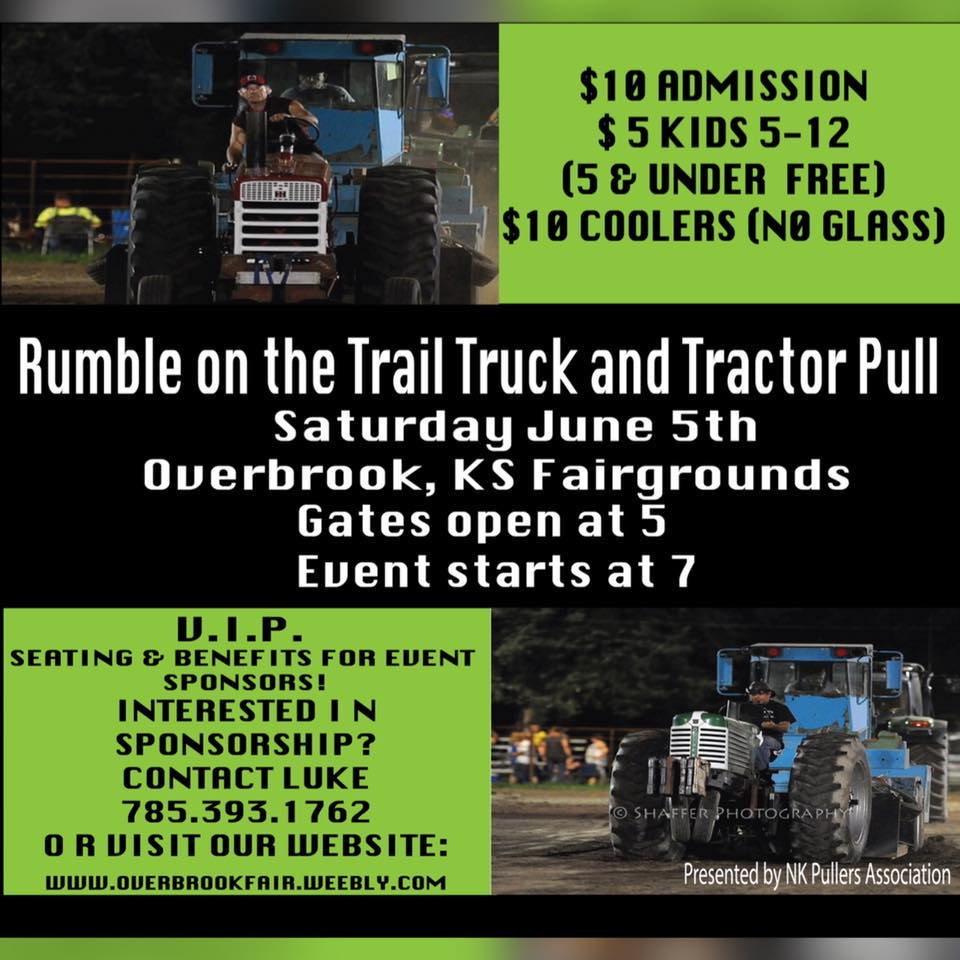 Calendar of Events City of Overbrook Kansas