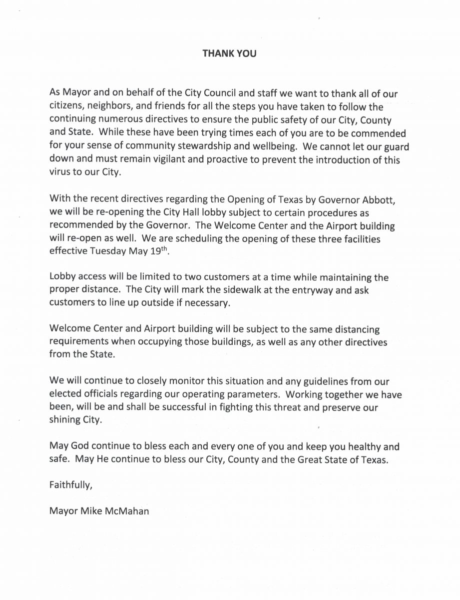 Home City of Goldthwaite Texas