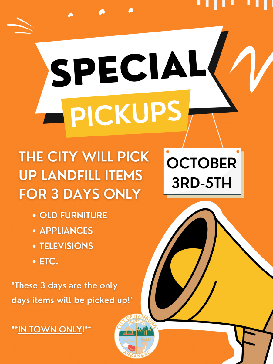 Special Pickup Days-October