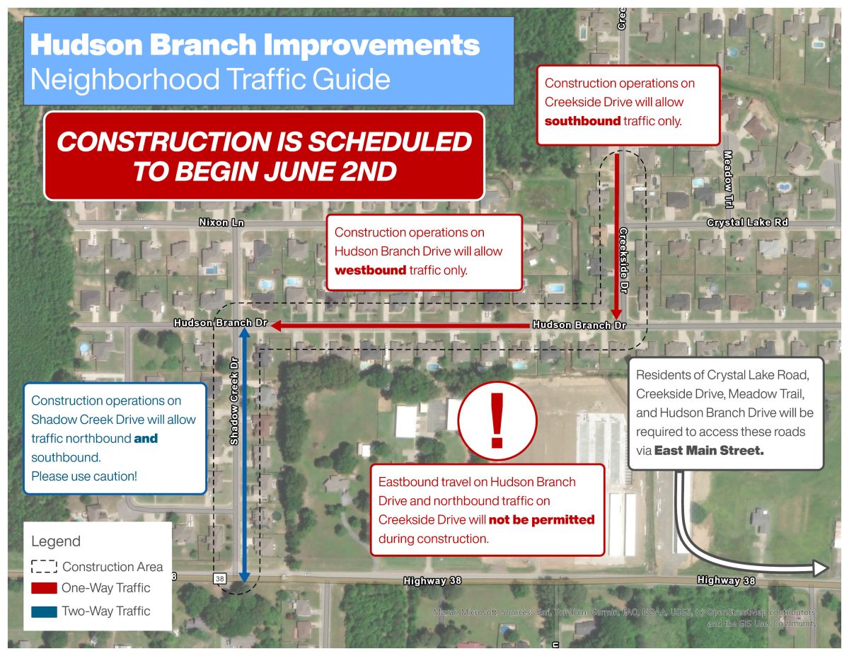 Hudson Branch Traffic Guide
