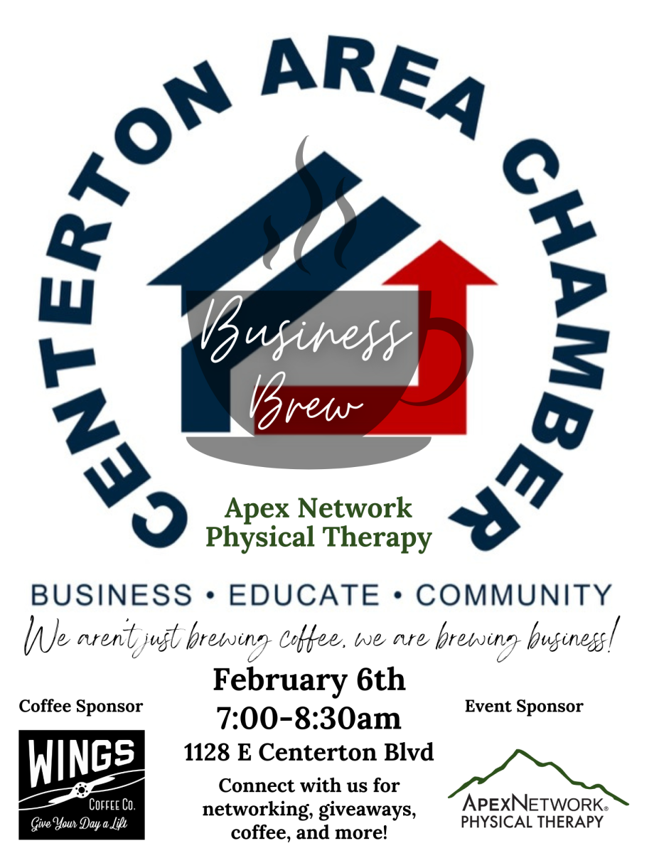 Chamber flyer for February's Breakfast Brew