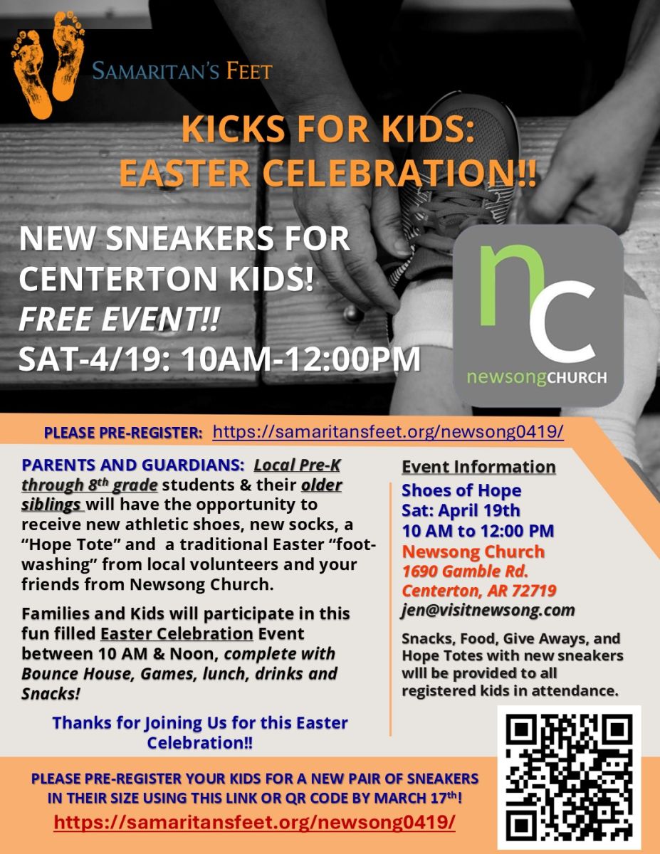 Kicks for Kids Easter Celebration Flyer