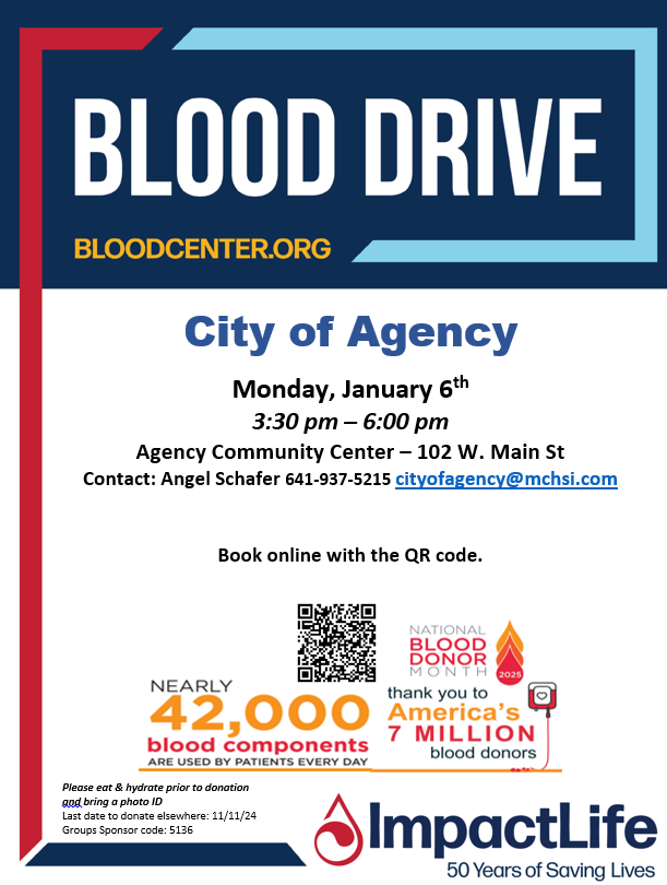 Blood Drive - January 6, 2025