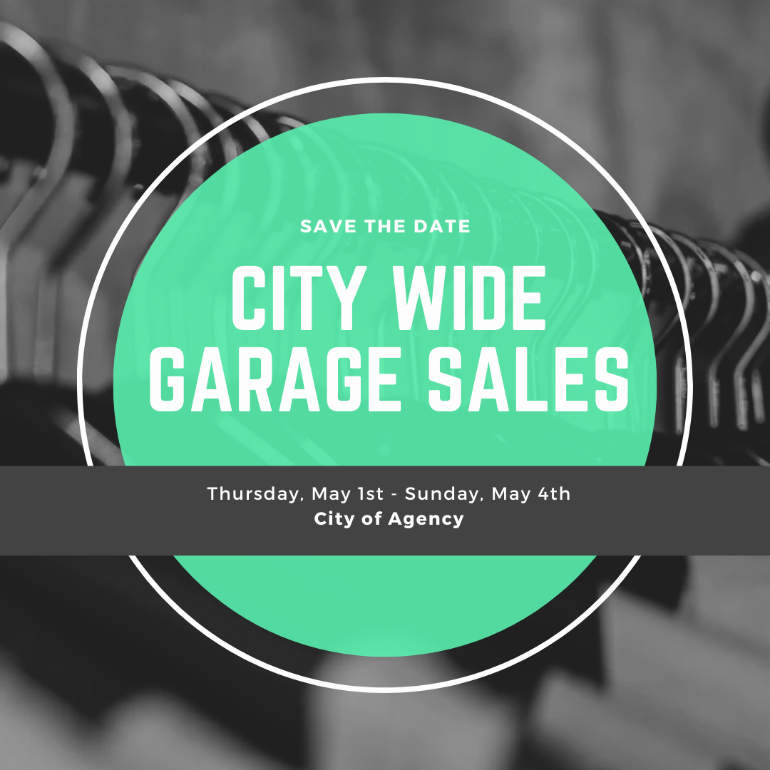 Save the Date City Wide Sales - May 1st - May 4th