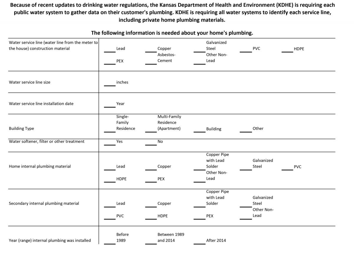 Water survey page 2