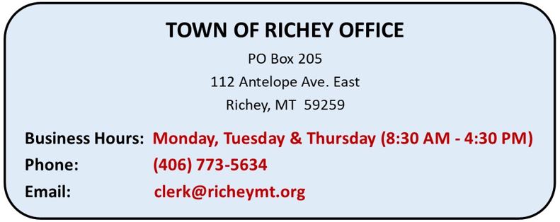 Town Office Contact Info