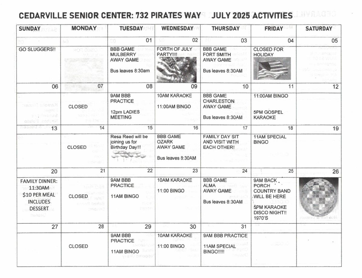 july 2025 activities 