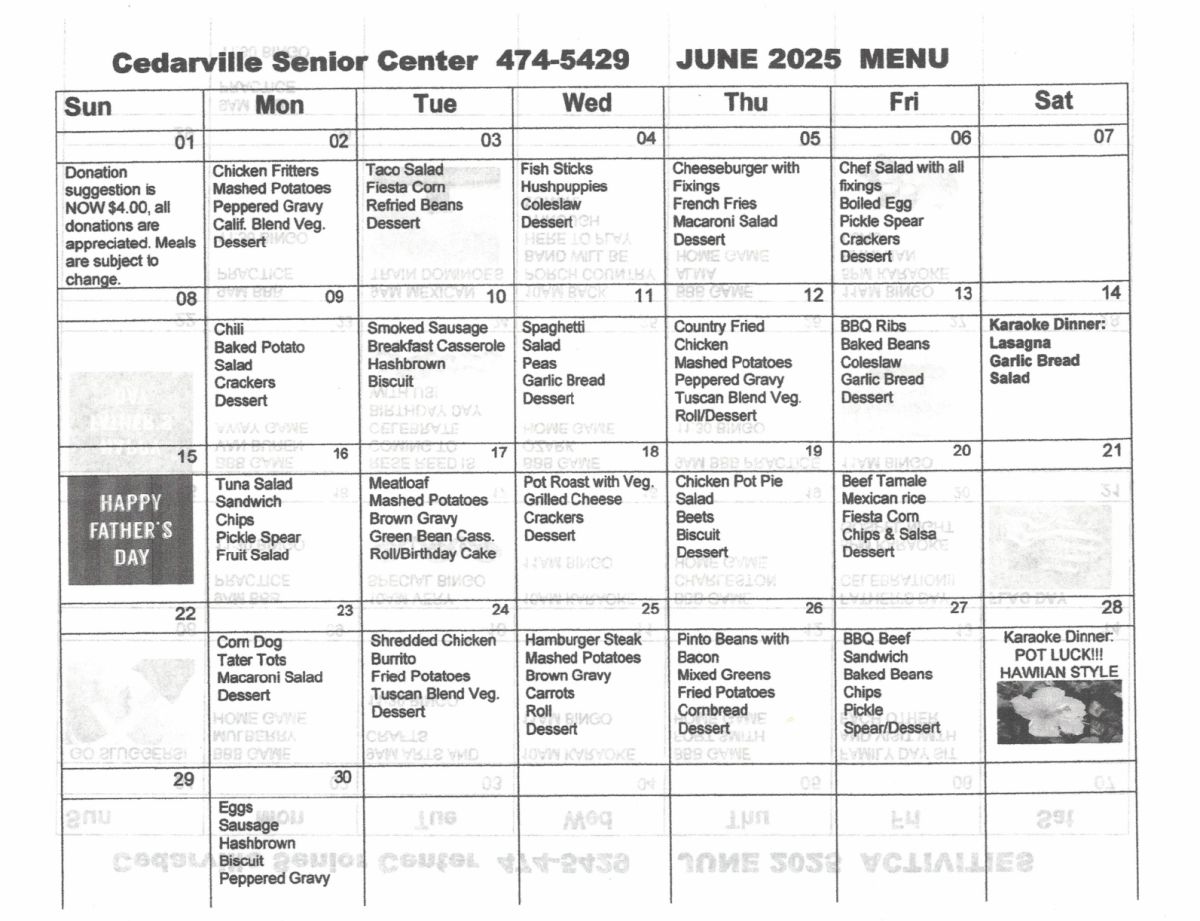 Image of Senior Menus