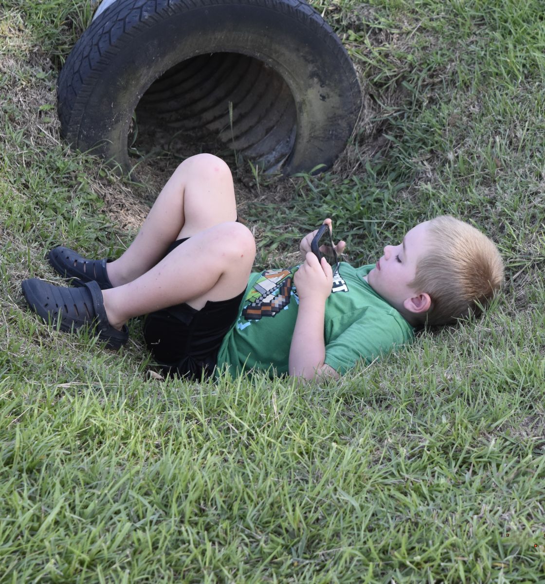 Little boy relaxing