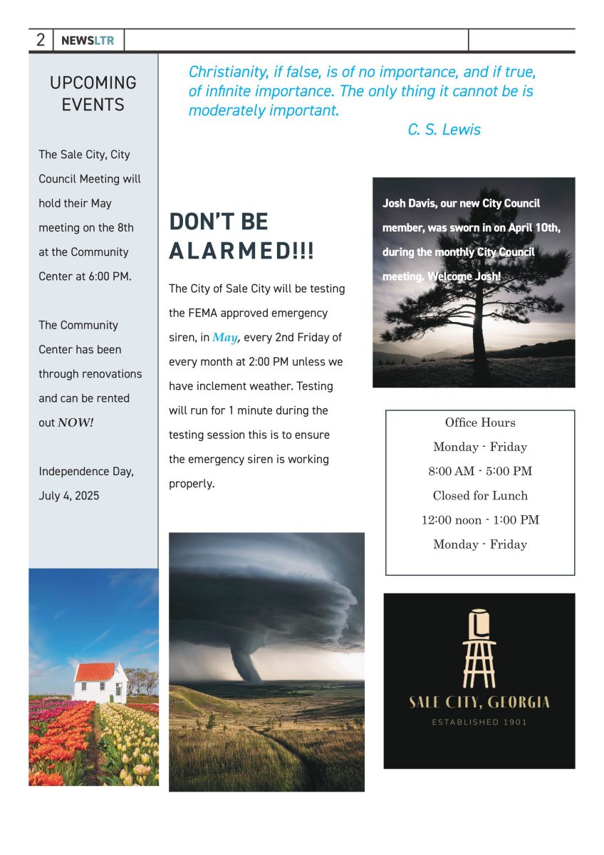 May Newsletter