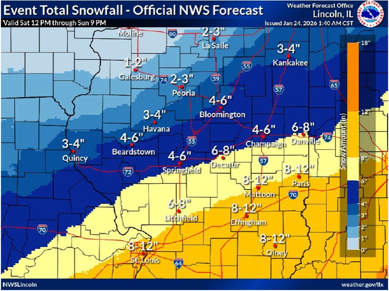 Weather Map 1/24/2026