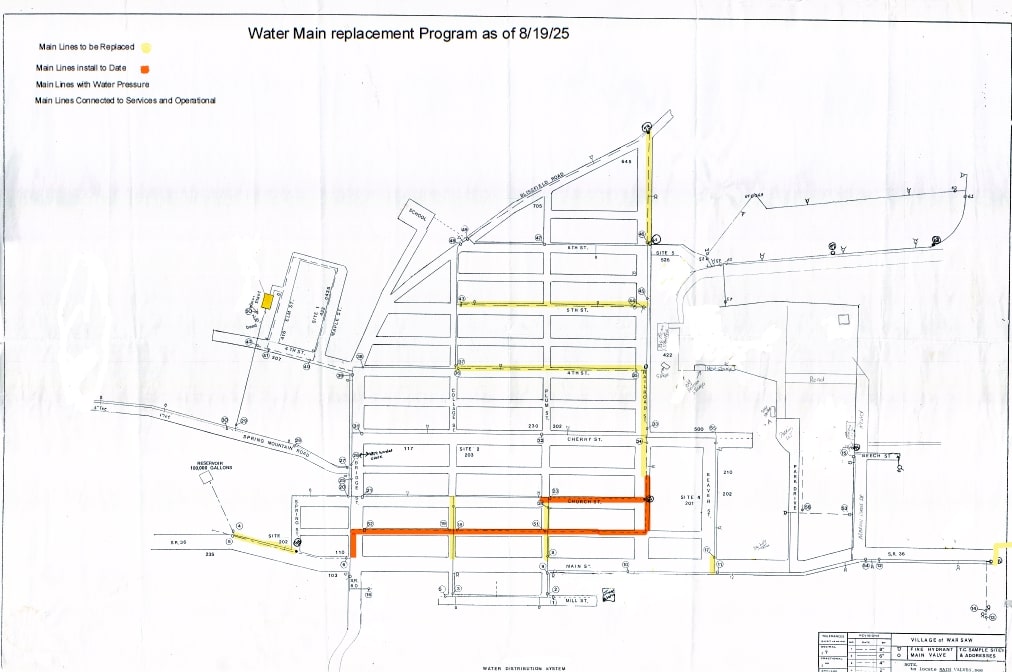 Water Line Project Map