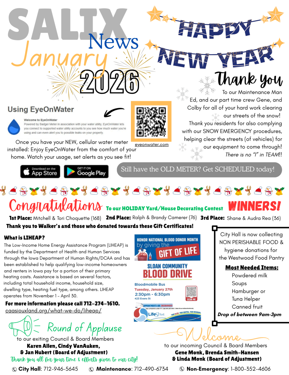 January Newsletter