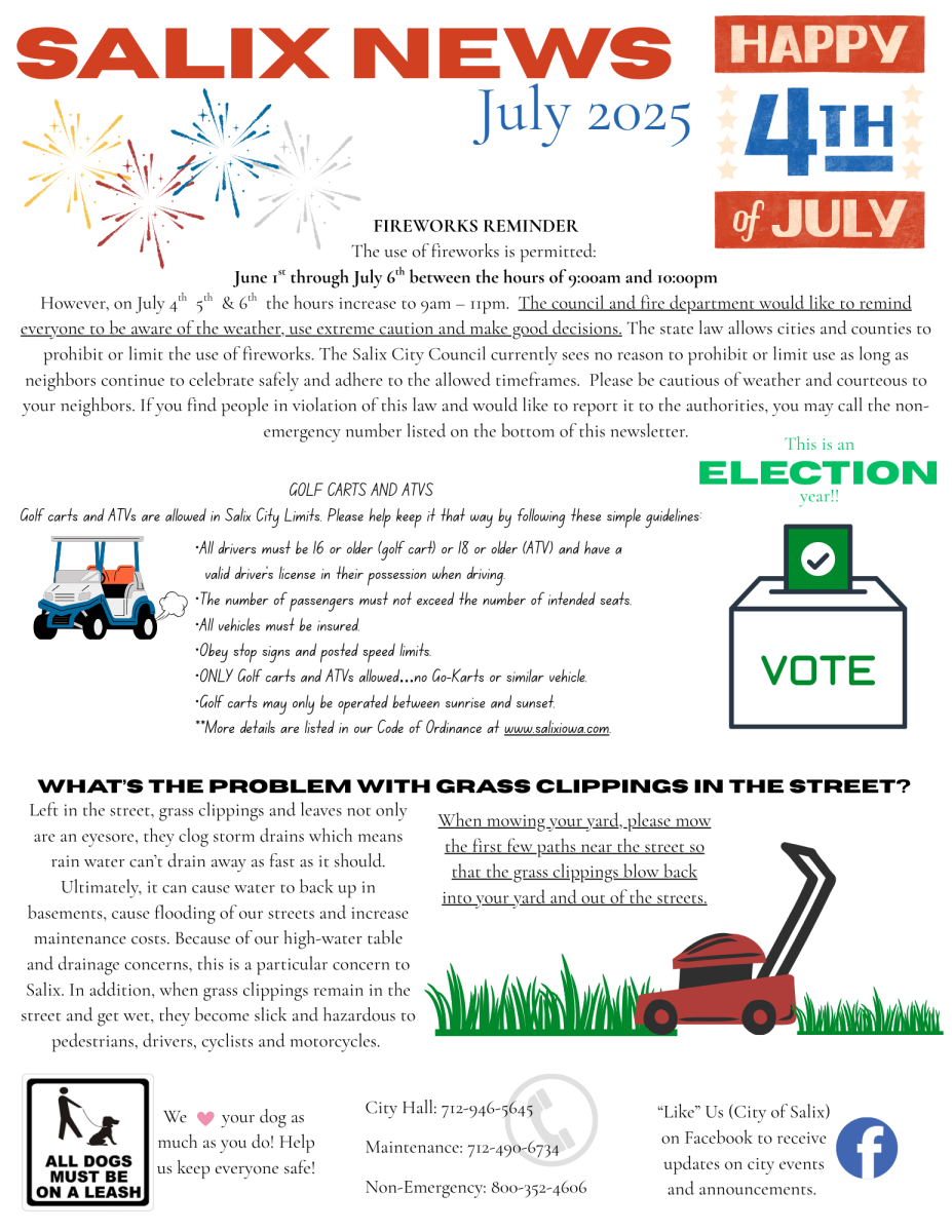 July Newsletter