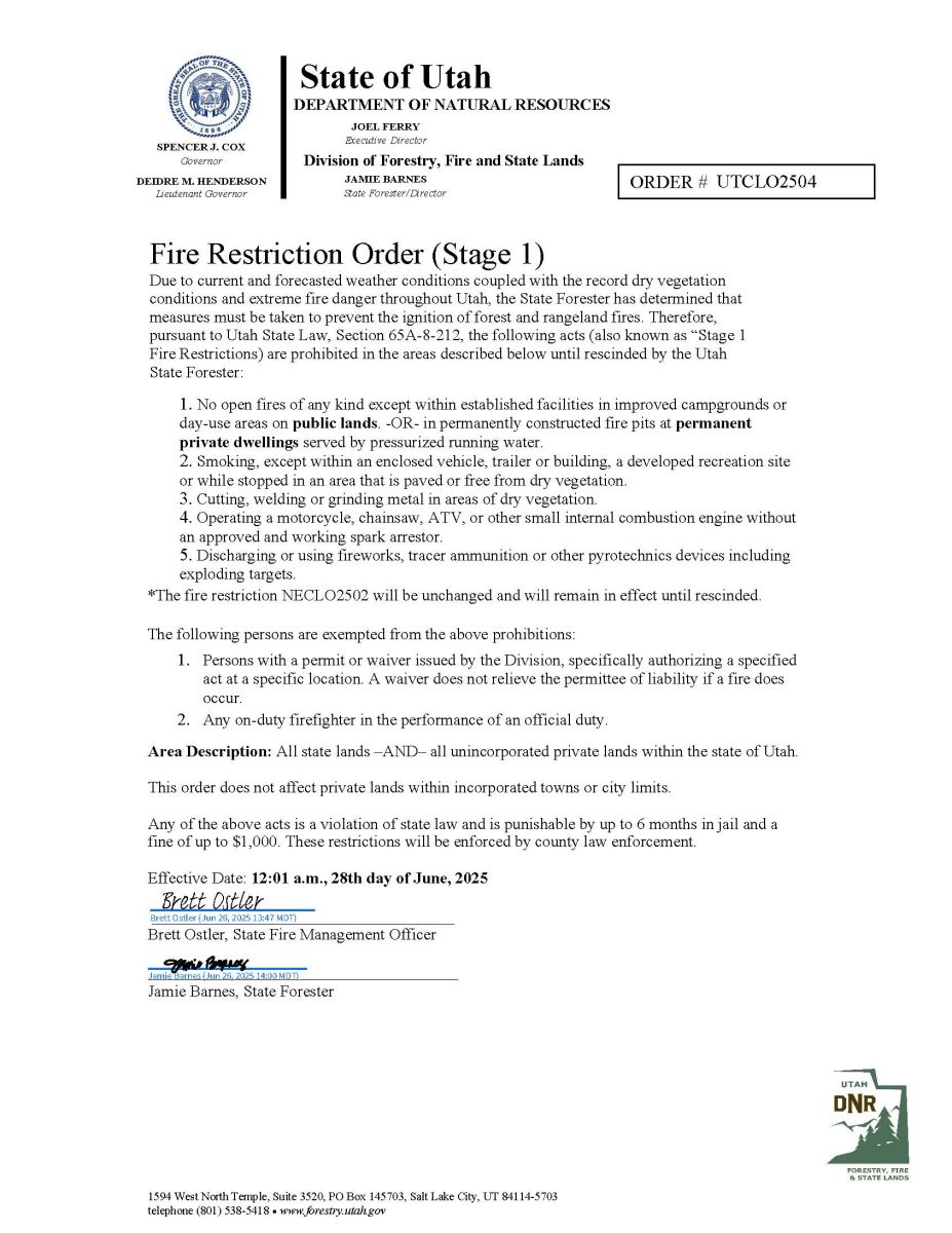 2025 Stage 1 Fire Restrictions