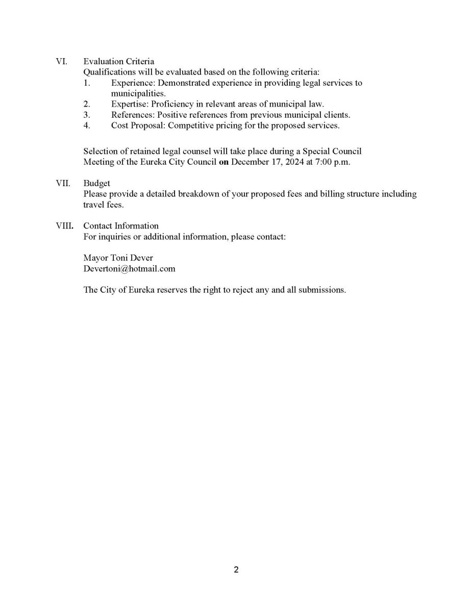 RFP City Attorney, Pg. 2