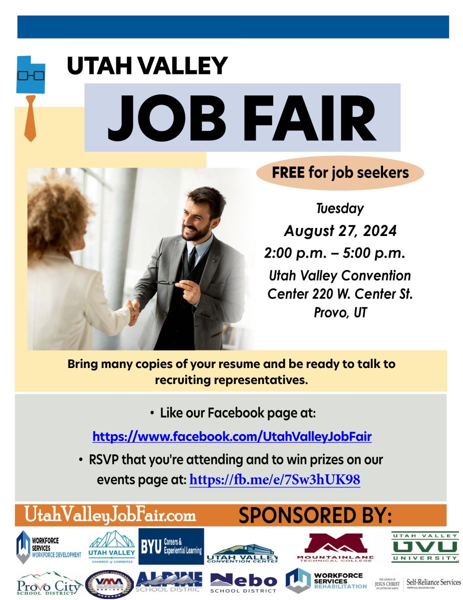 Utah Valley Job Fair Flyer