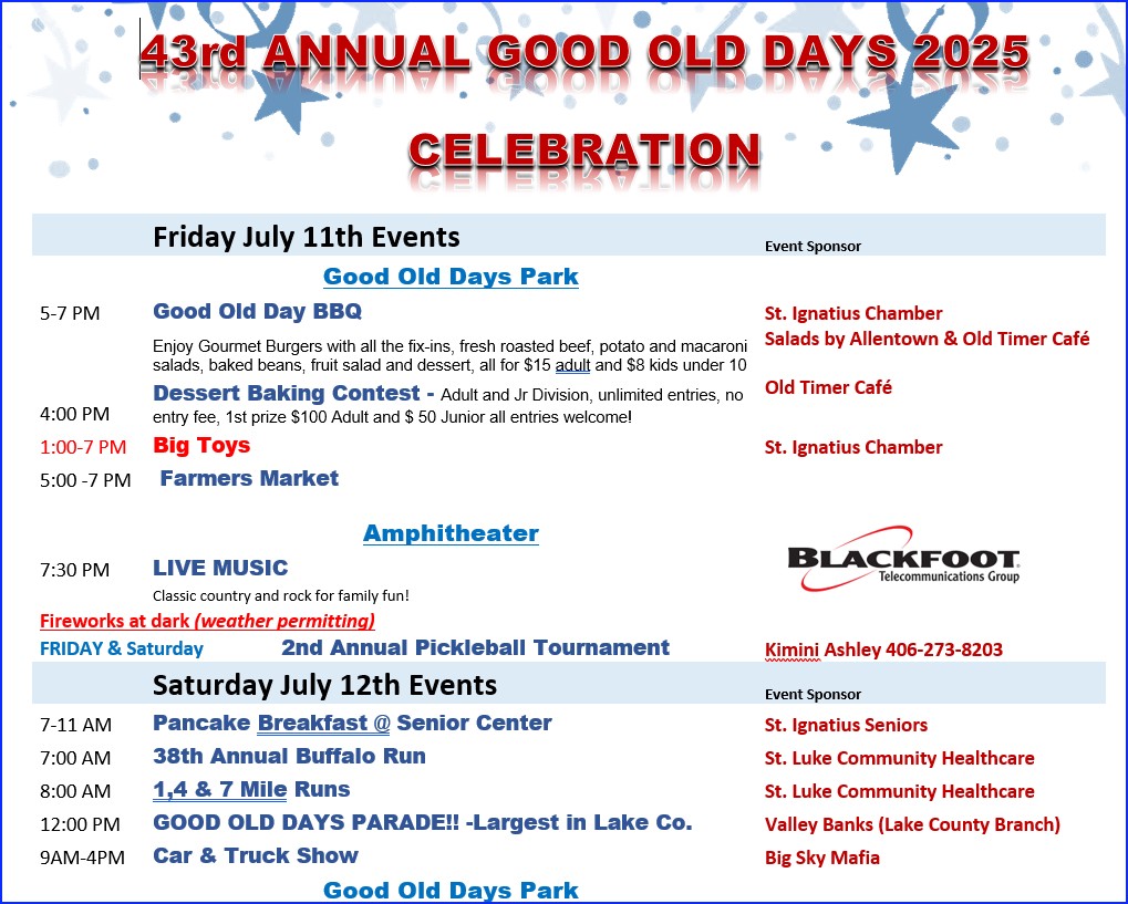 Good Old Days Flyer