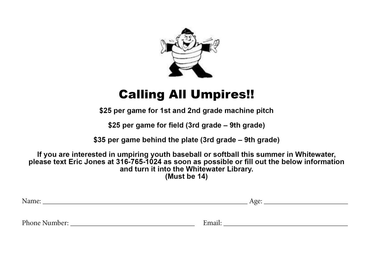 Umpires Needed