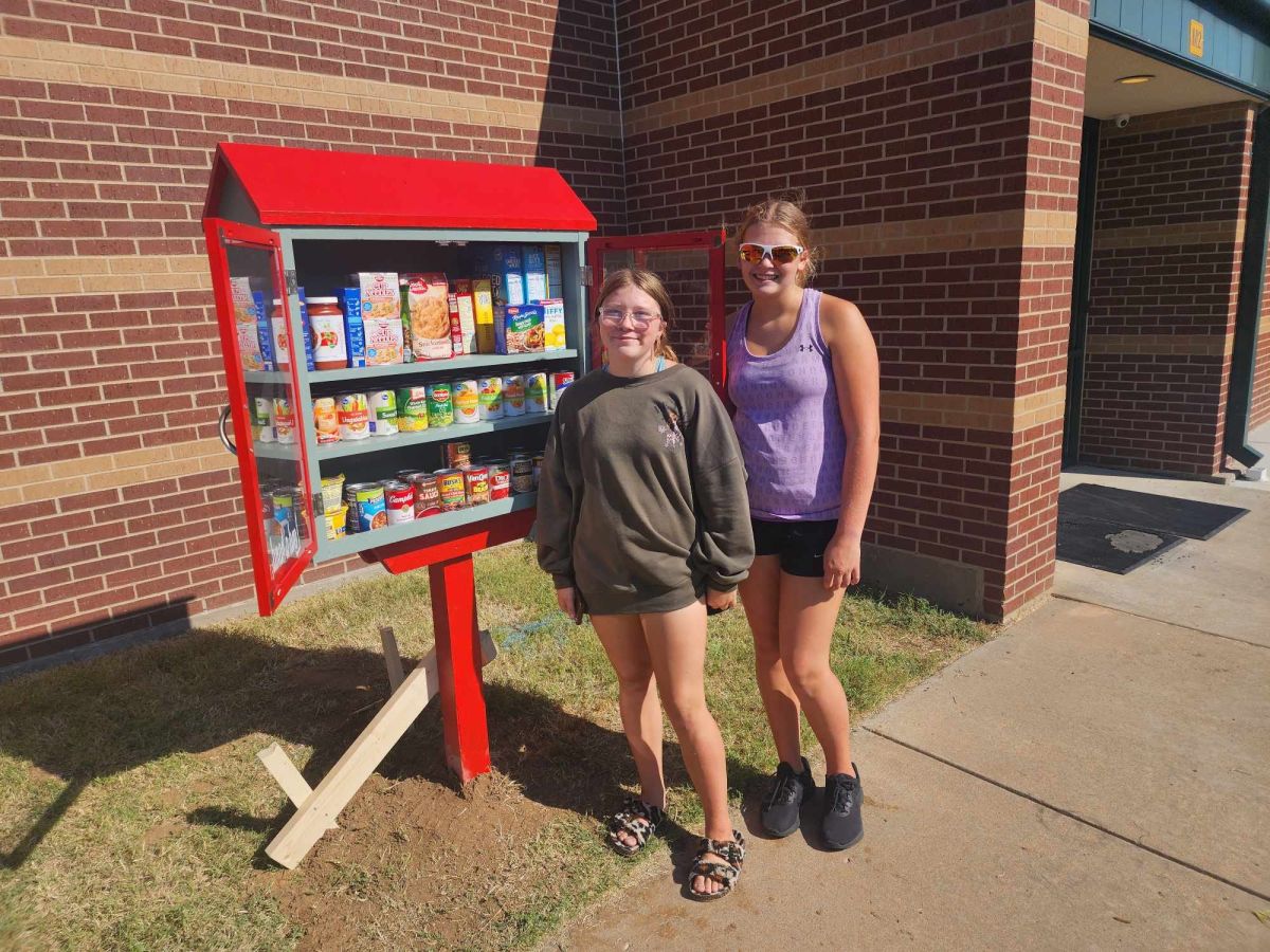 New Food Pantry Created and Installed by Local Girl Scouts, Faith Manning and Abigail Zerbe