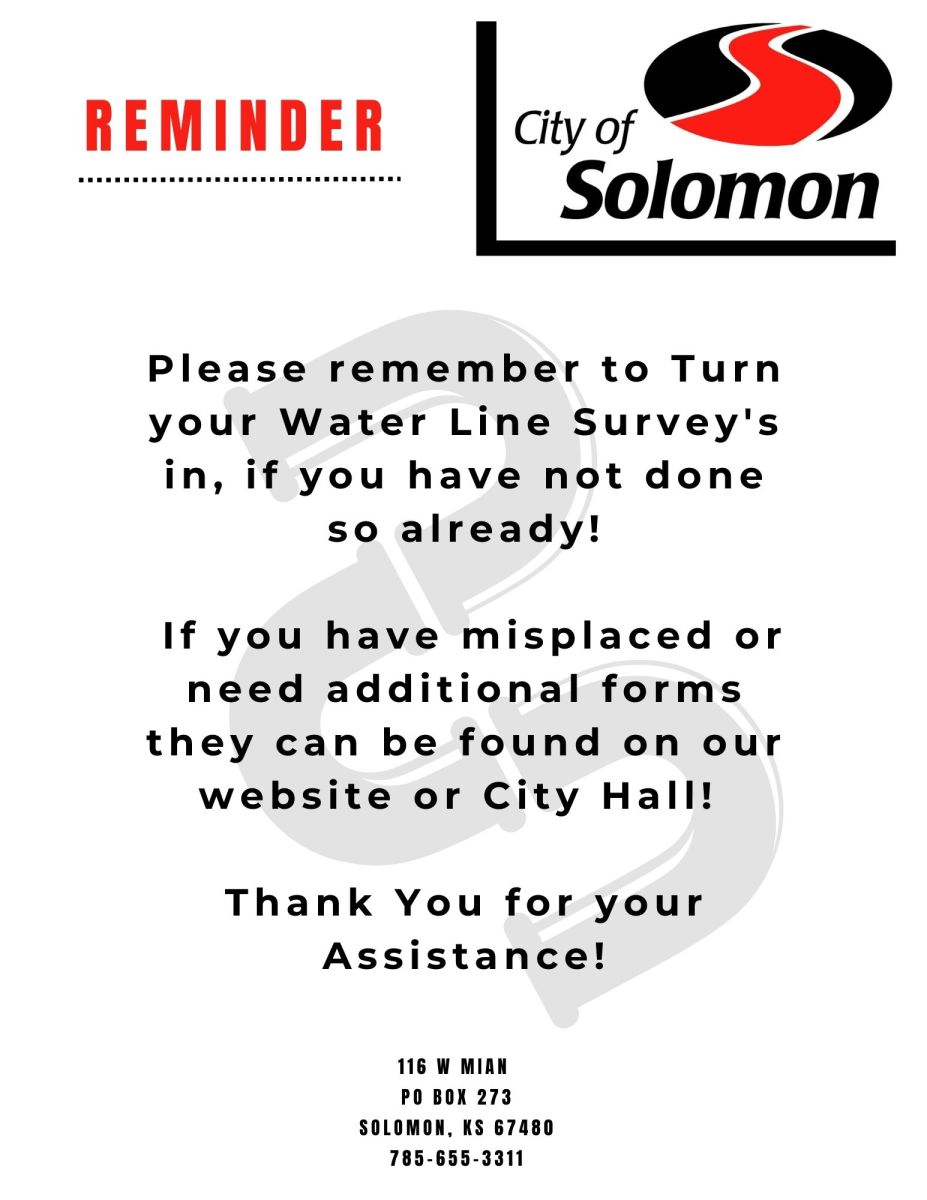 Water Line Survey Reminder